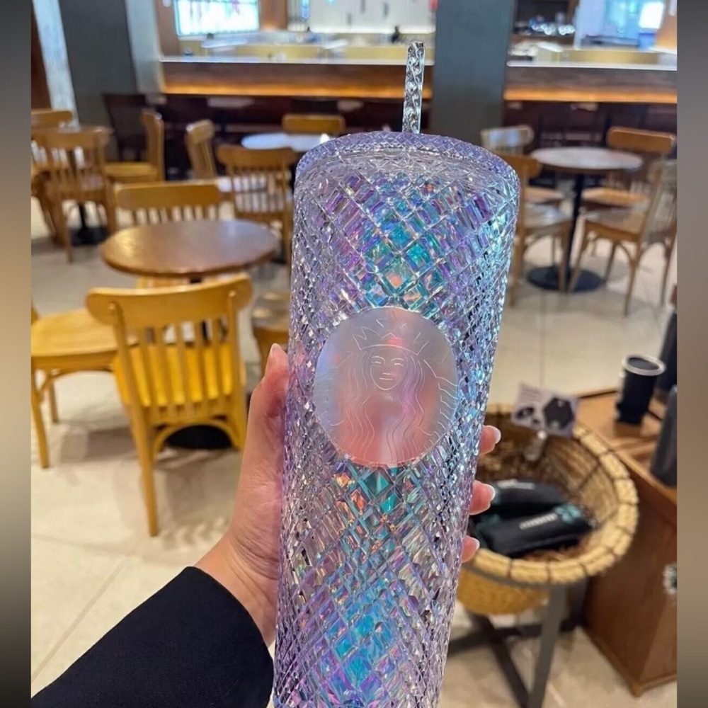 Starbucks 2022 Holiday Jewel Iridescent Cold 24oz Tumbler 🤍